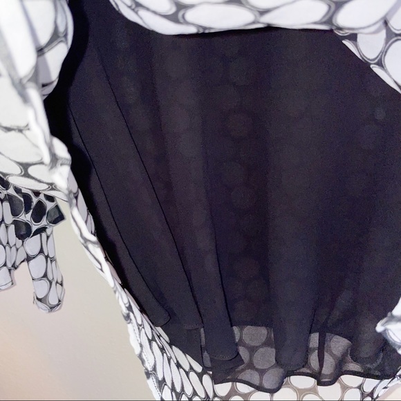 Calvin Klein polka dot ruffle sleeve blouse - Picture 9 of 10